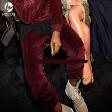 Neue HEIßE Hiphop Männer Samt Hosen Mode Streetwear Jogginghose Männer Dünne Justin Bieber Biker Jogger Lässig Rot Beute Hosen