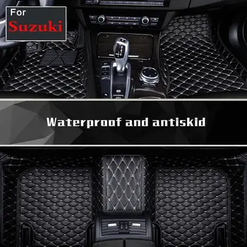 

2018 Customized Car Interior Left Driving Floor Mats Full Set Black For Suzuki A6 Landy Splash Jimny Kizashi Vitara Swift Ignis