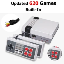 DHL 10 шт. Мини семья ретро портативная игровая консоль ТВ 8 бит с 620 классические игры