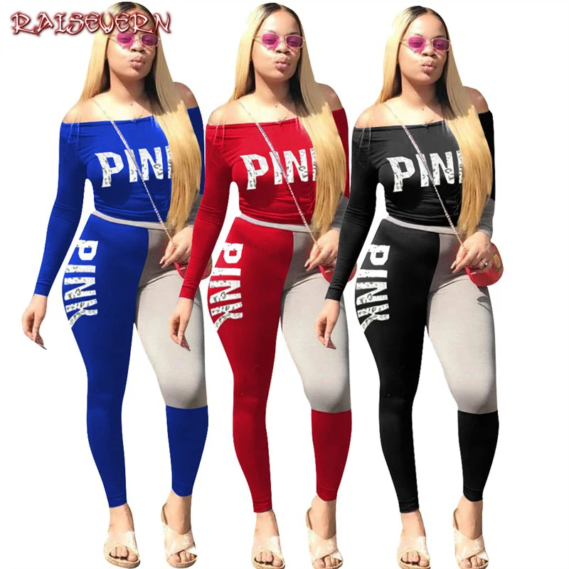 RAISEVERN جديد الربيع الصيف السترة النساء الساخن إلكتروني طقم رياضي طويل كم قطعتين النساء بذلة رياضية 2 قطعة مجموعة 2019