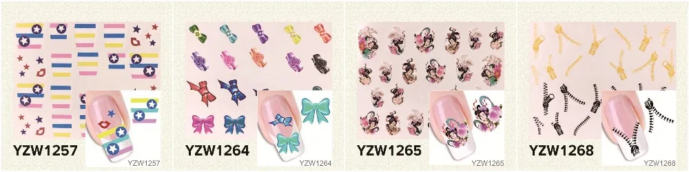 YZWLE 1 лист Горячие золотые стикеры 3D на ногти Nail Art DIY ногтей декоративные наклейки фольга обертывания Маникюр Инструменты для укладки(YZW-6023