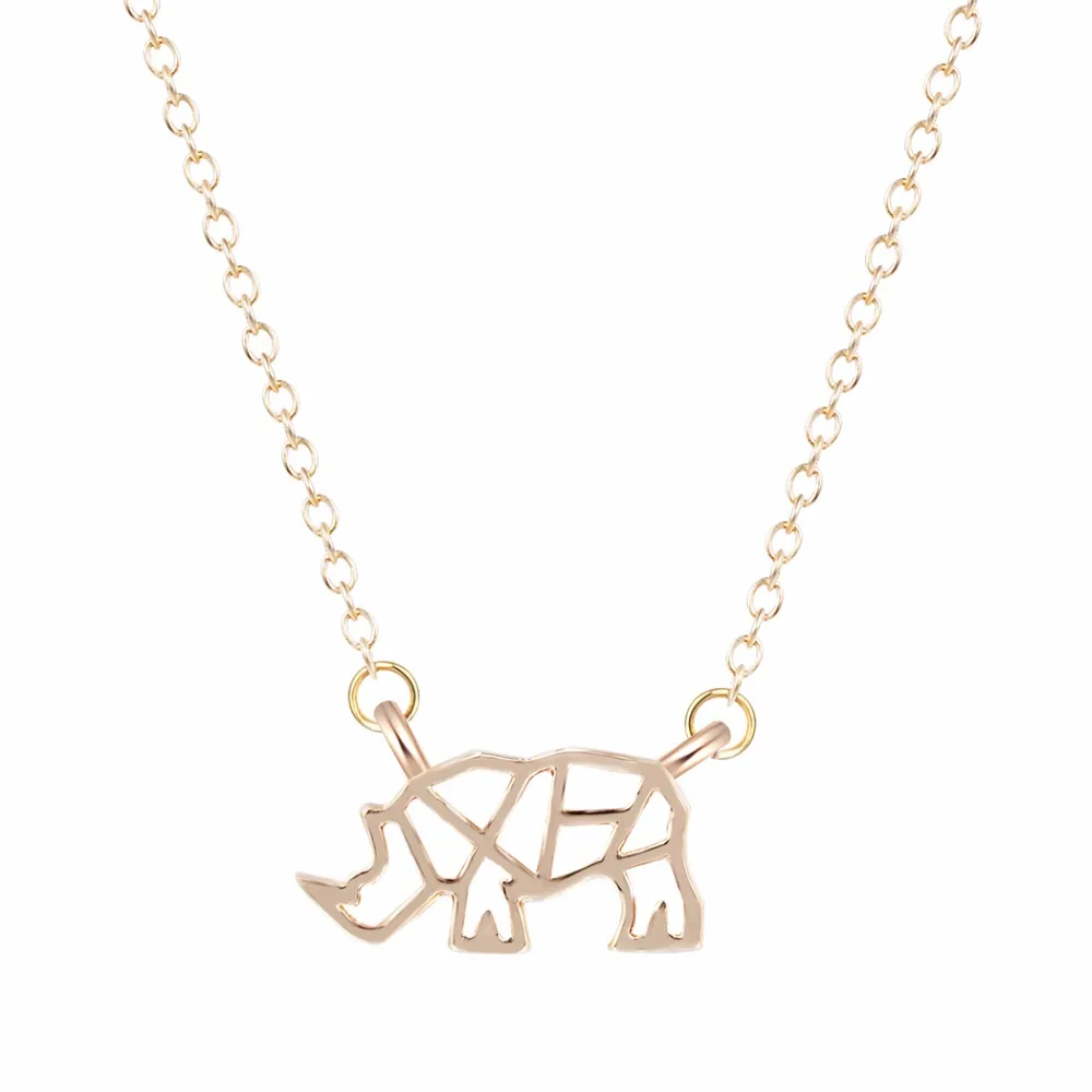 Ожерелье с подвеской в форме носорога Cxwind для женщин, очаровательное массивное ожерелье, ювелирные изделия, бижутерия для женщин