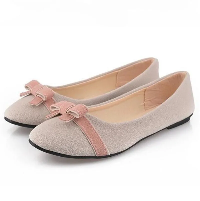 

Free shipping 2015 new Spring sweet bowknot single shoes USES flat leisure sweet darling students for women's shoes