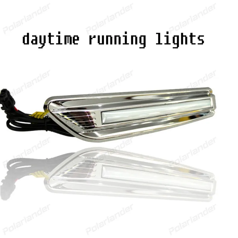 1 pair Car Styling led Fog Lamp for Toyota RAV4 DRL 2014 2015 LED DRL Daytime Running Light