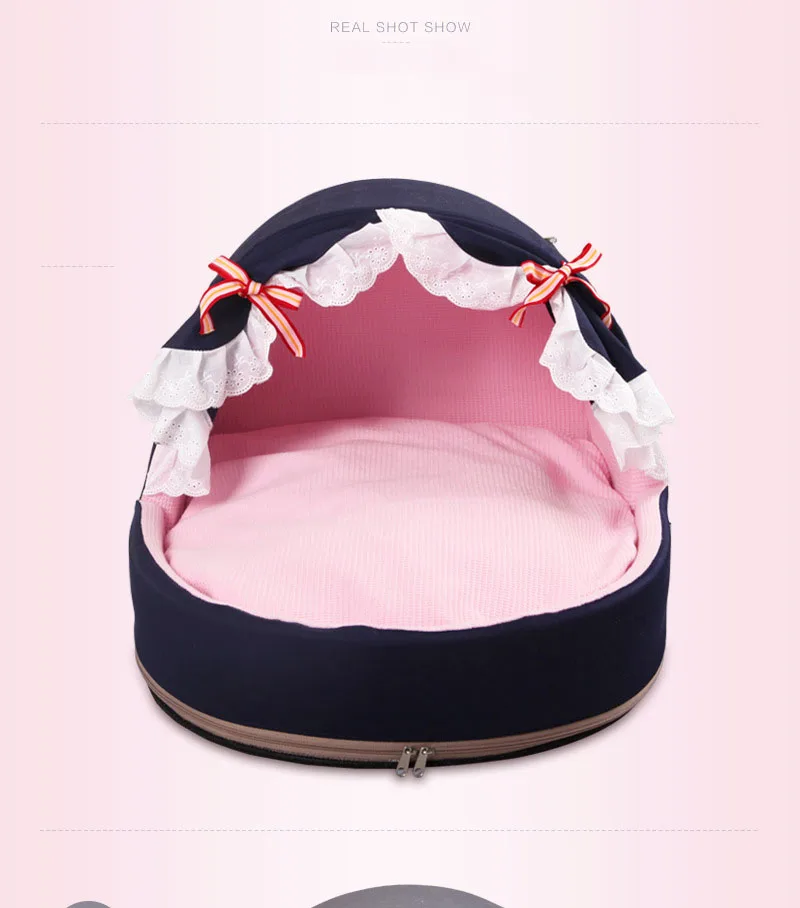 Dog Puppy Bed Princess Soft Warm Pet Winter House Lovely Comfortable Cat Kennel Pet Bed camas para perro House For cat