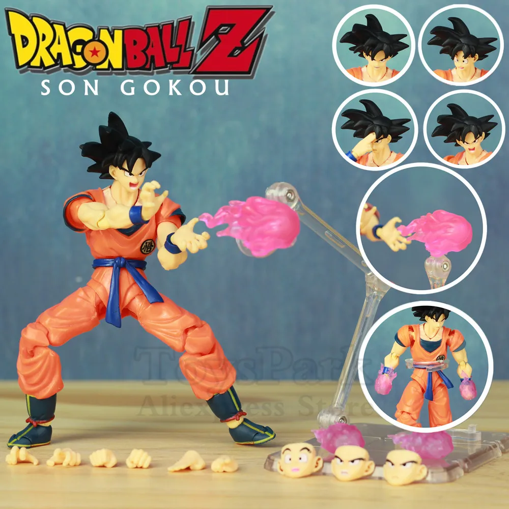 

Dragon Ball Z DBZ Son Goku 6" Super Action Figure Son Gokou A Saiyan Raised On Earth Grown Young KOs SHF S.H. Figuarts Doll Toys