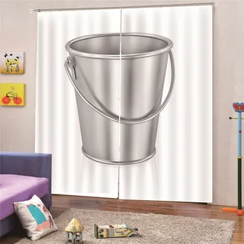 

3D Digital Print Bucket Shading Modern Style Blackout Curtain For Living Room Bedroom Door Window Custom Made Decor Draps AP25
