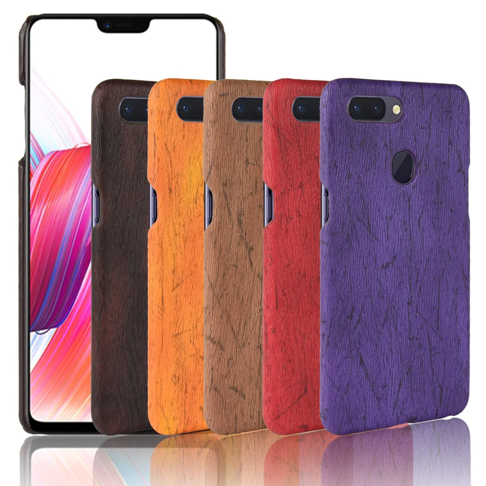 

R15 Wooden Pattern Cover For OPPO F1 F3 F5 F7 LITE Case Wood Grain Back Shell For OPPO A59 A77 A71 A75 A73 A79 A83 Phone Bag