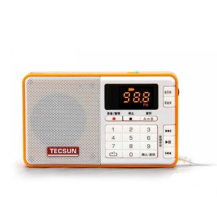 TECSUN Q3 FM стерео Карманный Размеры Регистраторы MP3 плеер радио FM 76-108