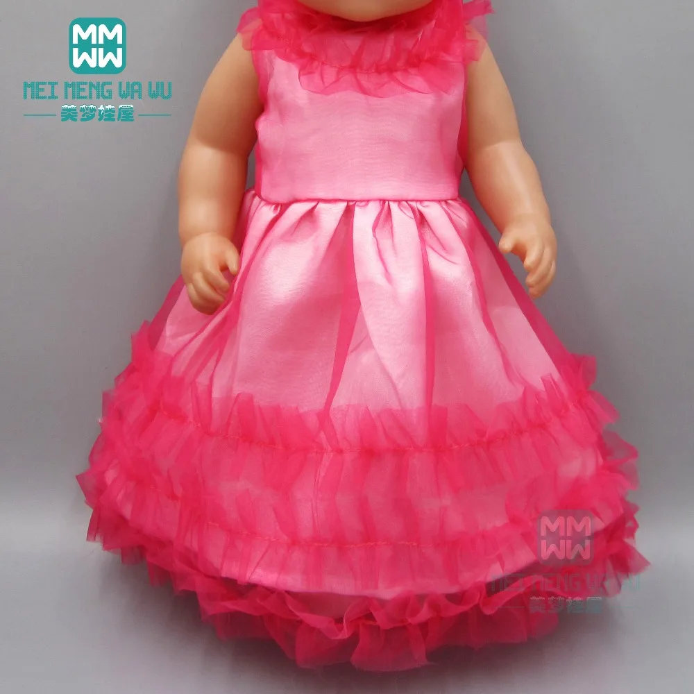 

Doll clothes for 43cm new born doll accessories princess dress toy baby skirt