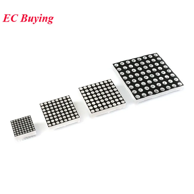 8x8 8*8 Dot Matrix Led Lattice Red Display Module 1.9mm 3mm 3.75mm 5mm Digital Tube Common Anode Screen For Diy led digital tube display led matrix display module