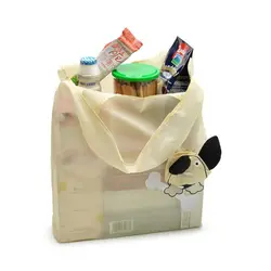 1000 шт/партия новые животные милые собаки полезные нейлоновые складные Эко многоразовые сумки для покупок