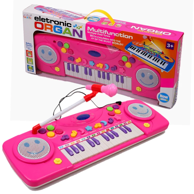 Baby girl brand pink Electronic organ Keyboard music instrumental toys