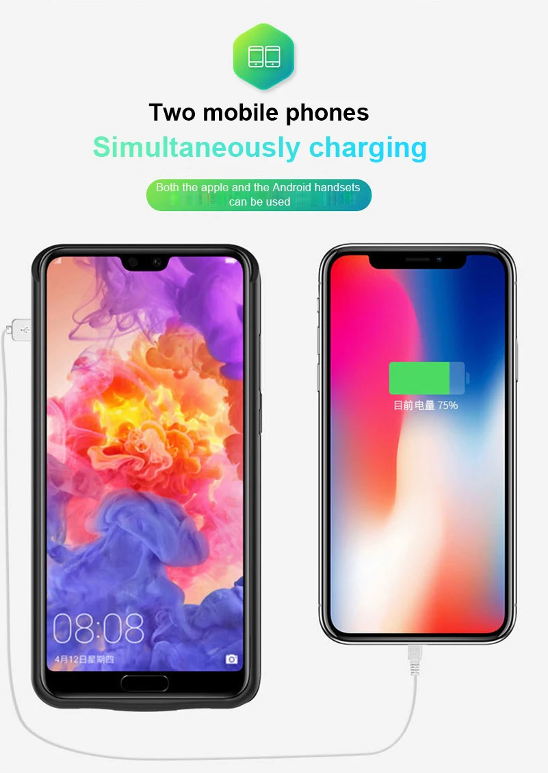 6800/8200mAh Power Bank Charger Case for Huawei P20 P20 pro External Pack Backup Battery Charging Case Cover for Huawei p20 pro 6800/8200mAh Power Bank Charger Case for Huawei P20 P20 pro External Pack Backup Battery Charging Case Cover for Huawei p20 pro