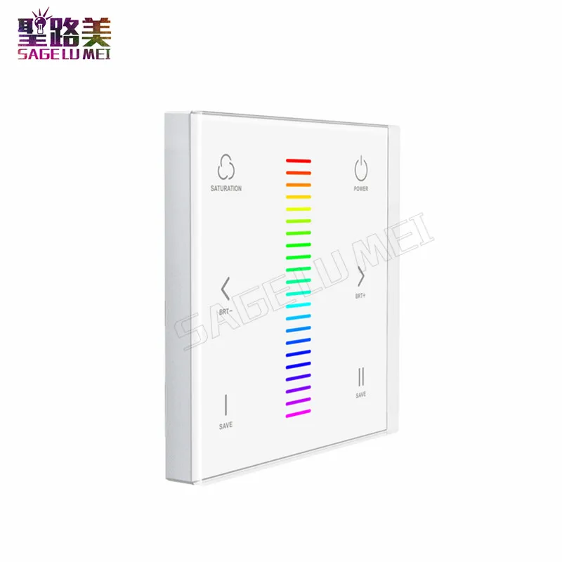 

LTECH EX3 AC100V~240Vac LED RGB touch panel controller RF 2.4GHz DMX512 Signal Dimmer for rgb led strip lights bulb led lamp