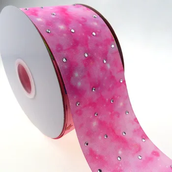 

BOCA 75MM rhinestone with galaxy grosgrain ribbon, 50yards per roll , shipping free
