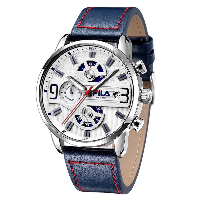

Fila watches men's student table multi-function three-eye chronograph luminous waterproof fashion table 609