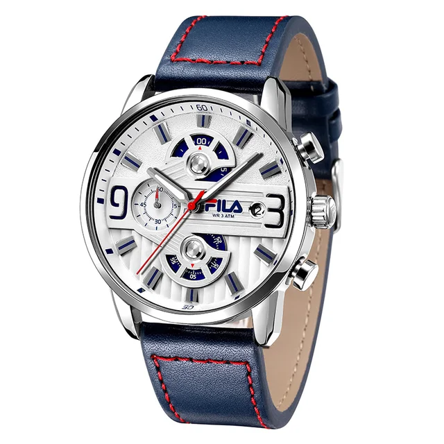 Fila watches men's student table multi-function three-eye chronograph luminous w Fila watches men's student table multi-function three-eye chronograph luminous w