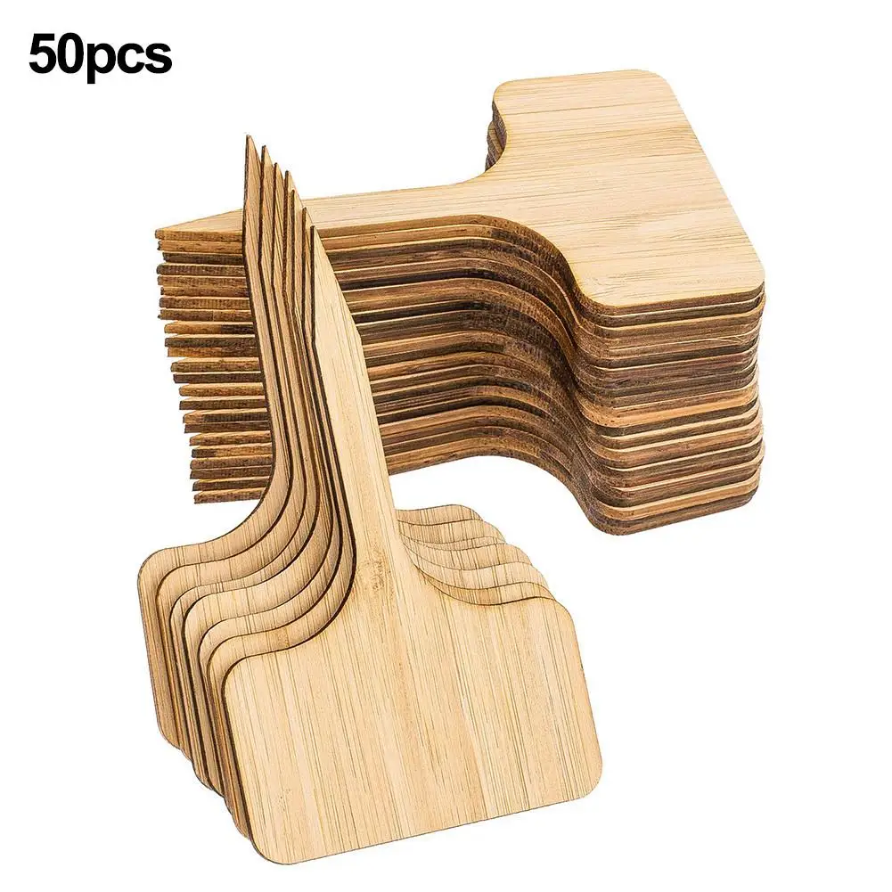 

50PCS Plant Bamboo Labels Flower Tags Garden Signs Card Labeling For Plants Seed Stake Garden Farms Park Flower Pot Landscape