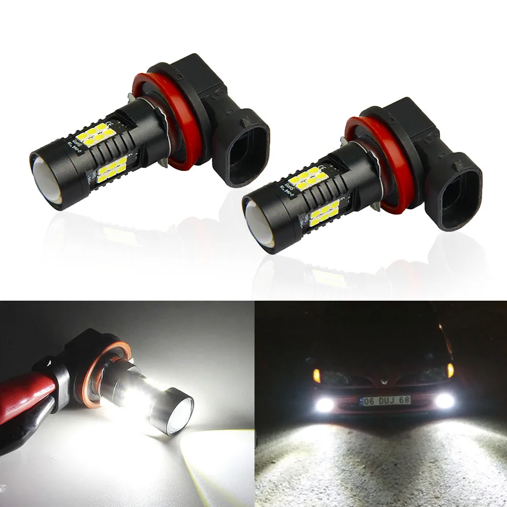 2pcs H8 H11 LED Car Lights HB3 9005 HB4 9006 1200LM LED Bulbs 6000K Daytime Running