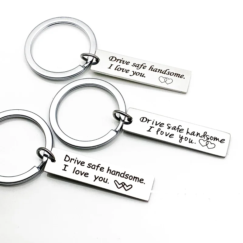 Keychain "I Love You" Boyfriend Girlfriend Keyring Gifts Key Holder Keyfob QK