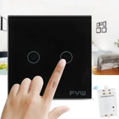 

Touch Remote Wall Switch 2 Gang Smart Control On-off for Home Supplies with free shipping