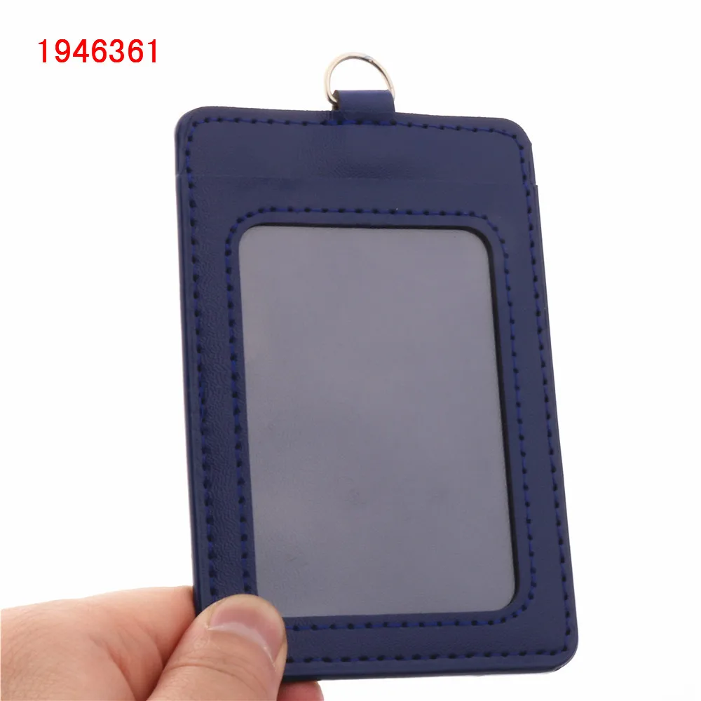 Роскошный качественный чехол из 610 искусственной кожи с двойным кармашком для удостоверения личности, прозрачный чехол для банковских кредитных карт, держатель для бейджа, аксессуары - Цвет: PU-A7