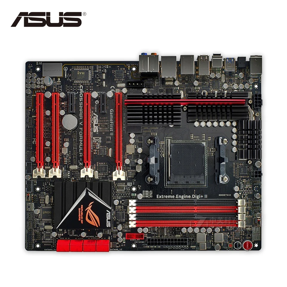 

Asus Crosshair V Formula-Z Desktop Motherboard C5F-Z 990FX Socket AM3+ DDR3 SATA3 USB2.0 ATX