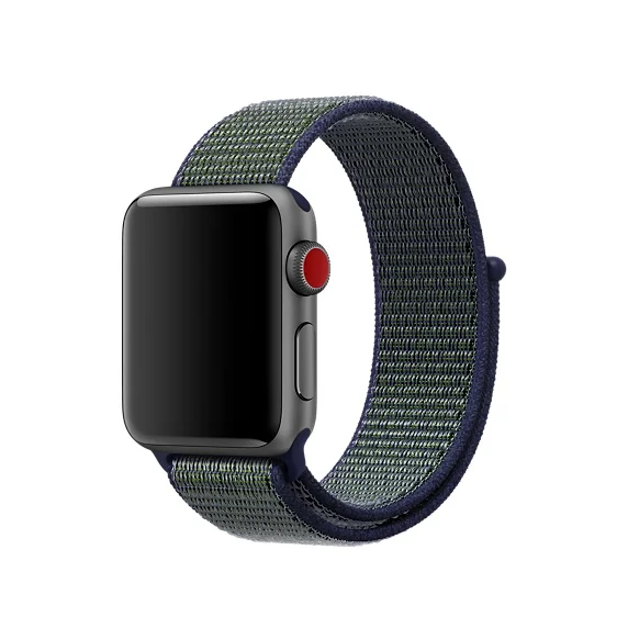 Ремешок для Apple Watch, ремешок для Apple Watch 5, 4, 44, мм, 42 мм, iwatch band 3, 2, 5, 42 мм, 38 мм, Спортивная петля, correa, нейлоновый ремешок для часов - Цвет ремешка: midnight fog 9