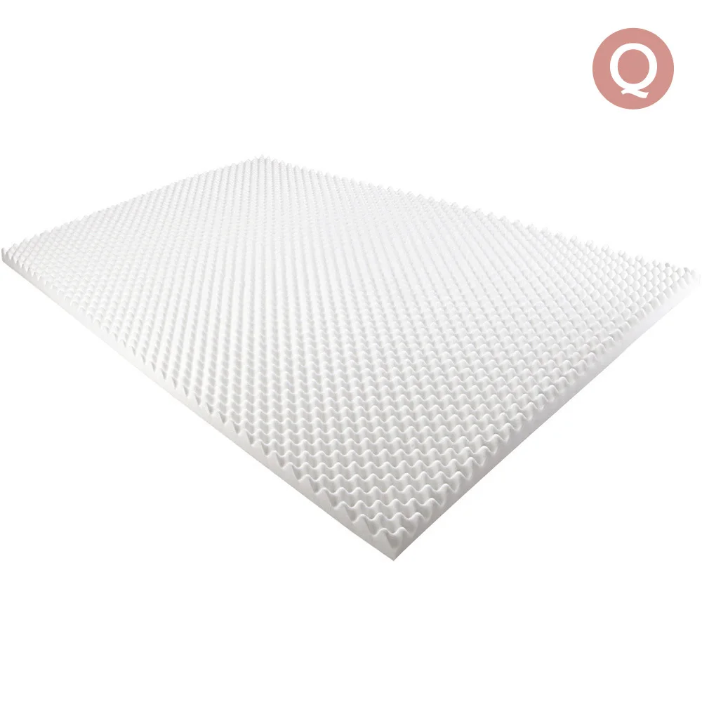 Deluxe Egg Crate Mattress Topper 5 cm Underlay Protector Queenmattress