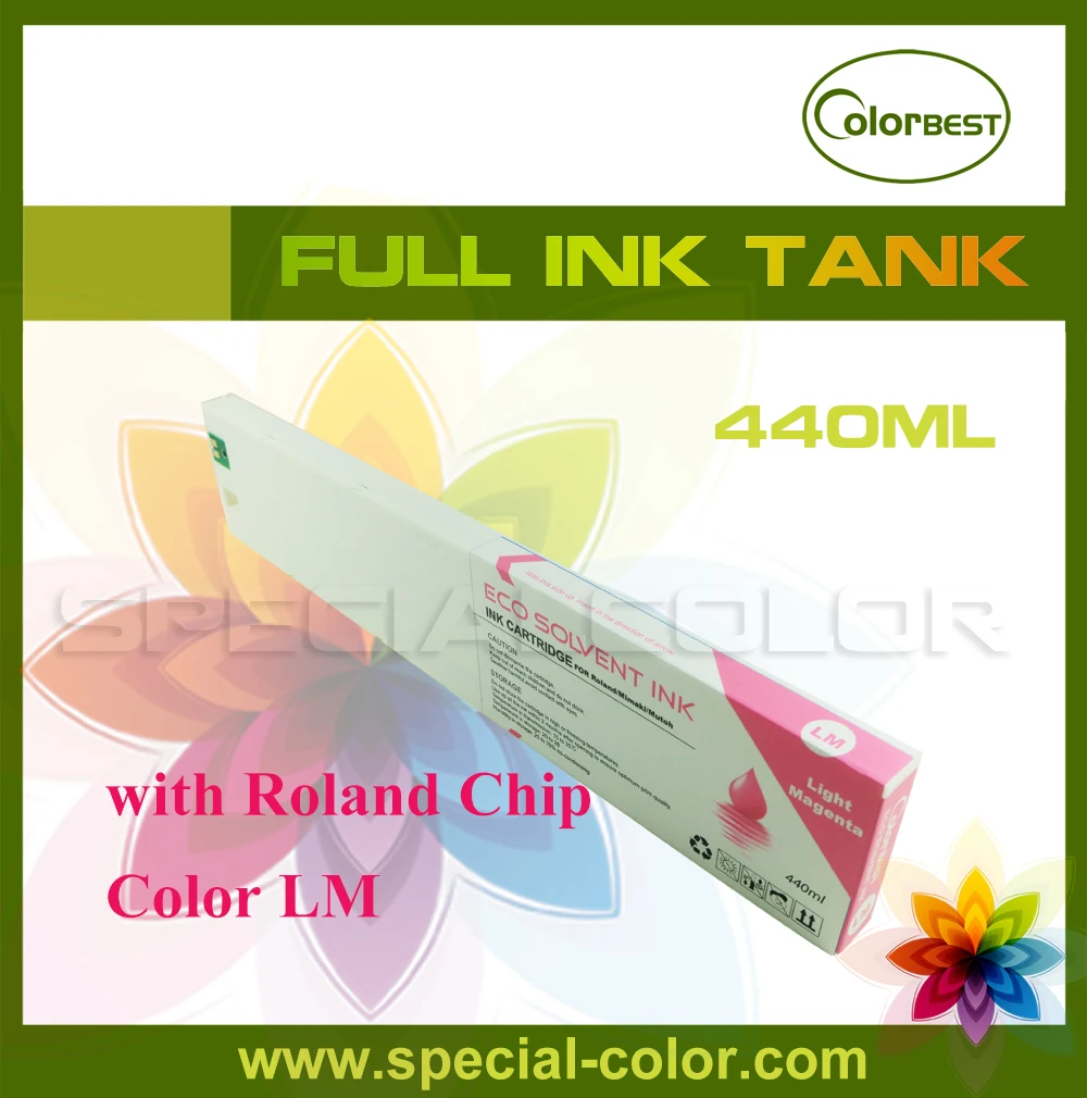 

Roland eco solvent ink cartridge with chip 440ml color LM