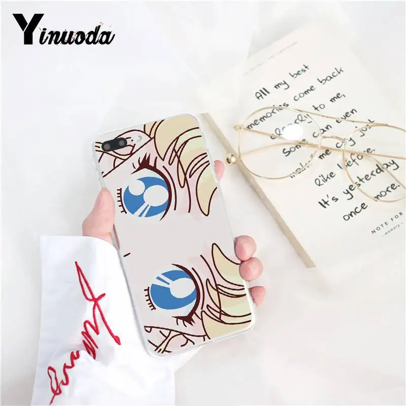Чехол для телефона Yinuoda розовый чехол с японским аниме Kawaii Sailor Moon iphone XSMAX 6 6s 7 7plus 8