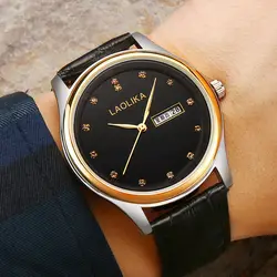 Новые часы для мужчин шашки искусственная женские наручные часы дамы повседневное кожа кварц-часы Аналоговые наручные подарки для мужчин s