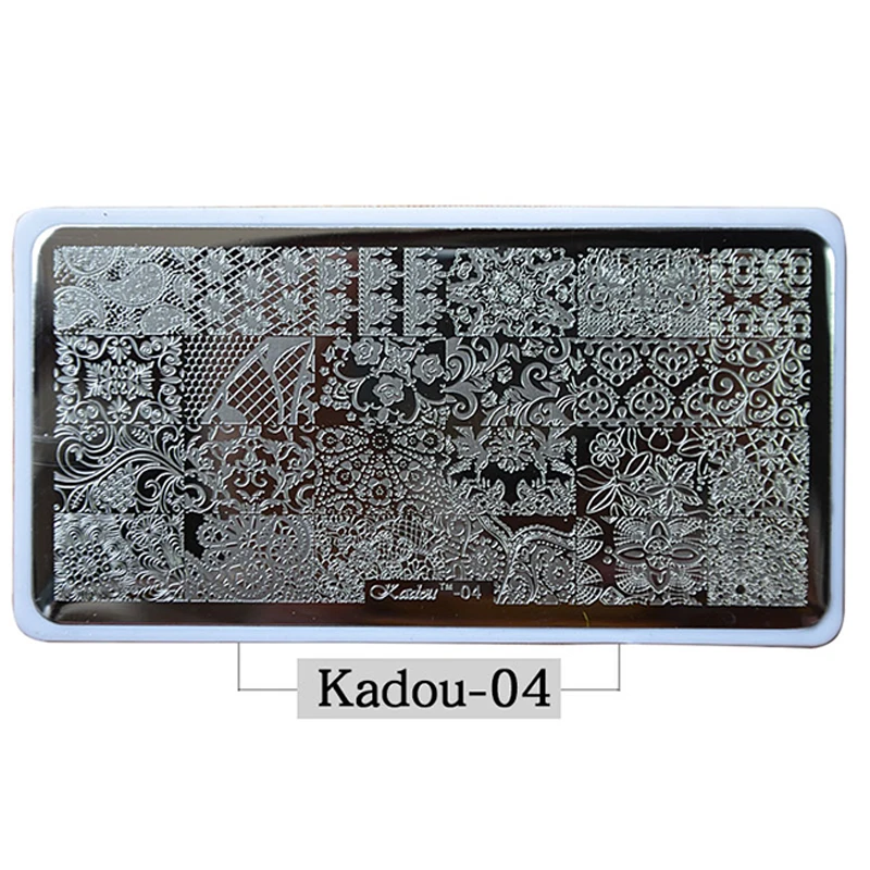 28 стилей Kadou konad из нержавеющей стали 1 шт Шаблон для дизайна ногтей салонный набор инструментов для маникюра DIY Набор для штамповки изображений