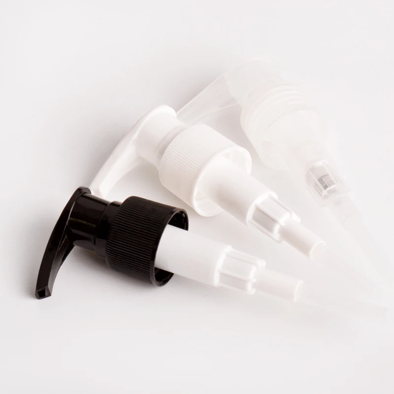 

R24 24mm natural white black lotion pumps for plastic cosmetic bottle closure cap shampoos conditioners dispensing pump