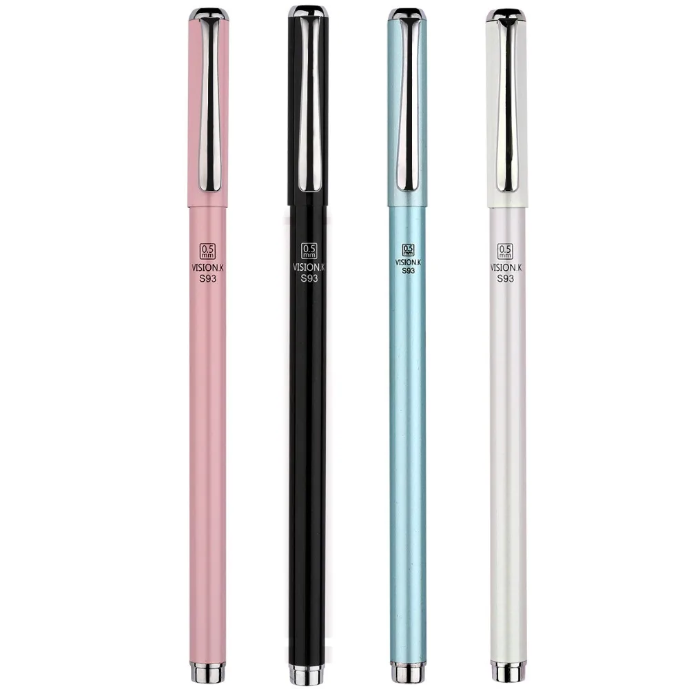 

New 4pcs 0.5mm Sweet Gel Pens for School writing Supplies Stationery Cute Cookie Design Pen Kawaii Pens office supply Japan pens