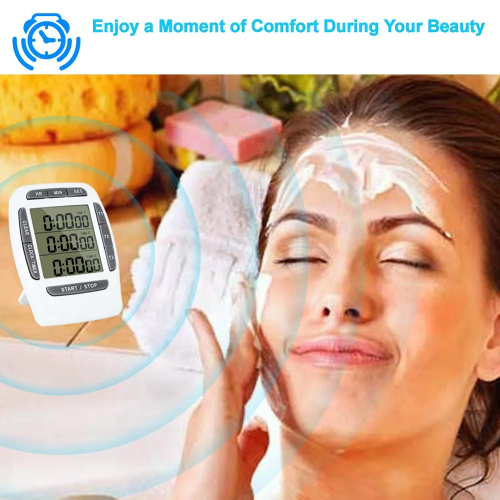 3-channel timer kitchen timer countdown cooking timer electronic timer