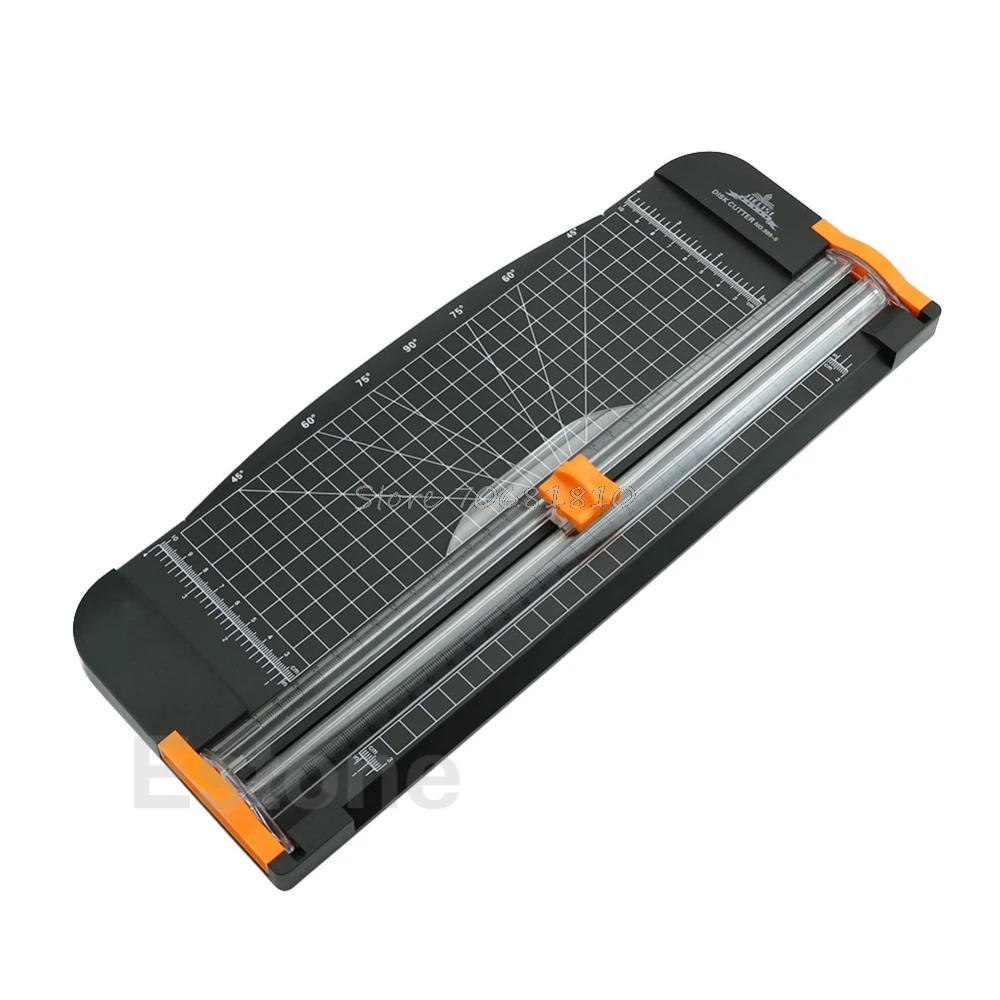 

For Jielisi 909-5 A4 Guillotine Ruler Paper Cutter Trimmer Cutter Black-Orange