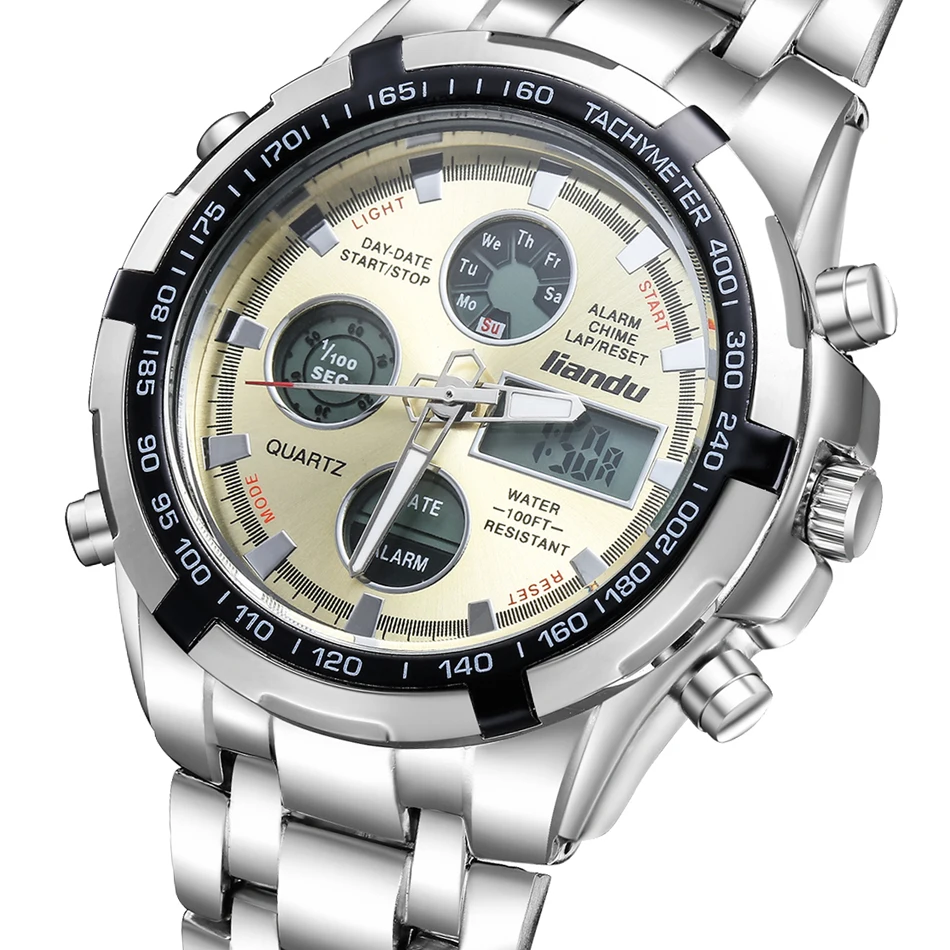 Men Sports Multi-function Military Watch Quartz Re...