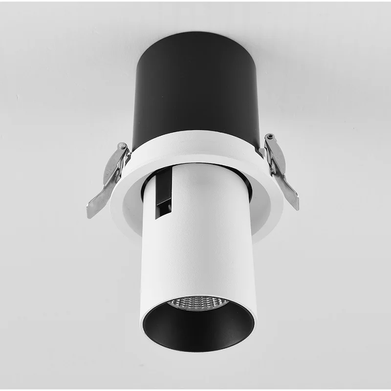 SCON 10W Stretchable LED Spotlight Background Wall Rotateable Painting Lamp High CRI embedded ceiling Downlight wall wash light