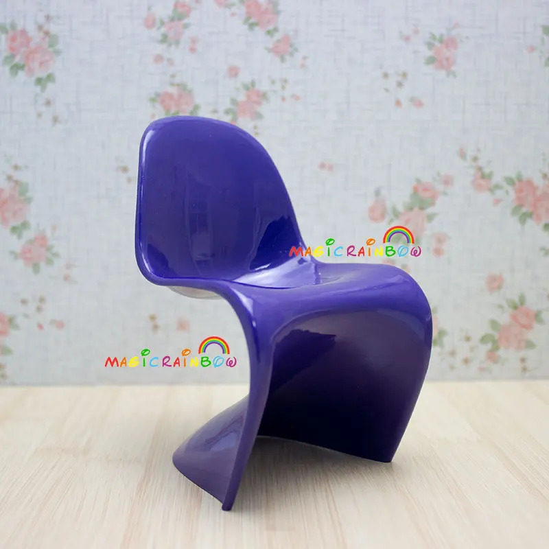 Details about   Vitra sized miniature chair for Barbie scale 1:6 italian colico design white 2 