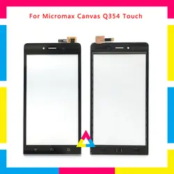 Замена Высокое качество 5,0 "для Micromax Canvas Q354 сенсорный экран планшета сенсор Внешний Стекло объектив панель