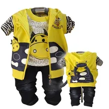 Распродажа Мальчики корова дизайнерская детская одежда Комплекты жилет+ рубашка+ штаны, Детский комплект из 3 предметов, комплект одежды для маленьких мальчиков на весну-осень модная детская одежда комплект одежды для мальчиков