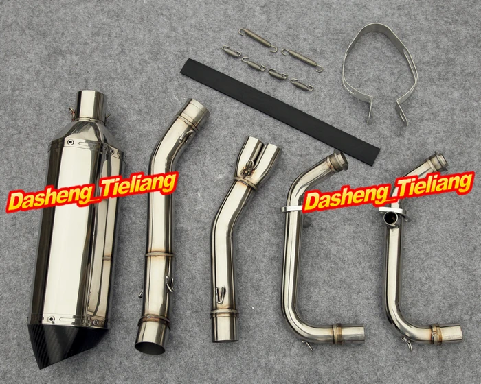 For Kawasaki 2008 2011 Ninja 250R EX250R Stainless Steel + Titanium