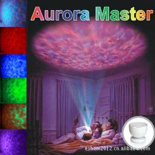 

Free Shipping Colorful Aurora Master LED Projector with MP3 Speaker USB Ocean Wave Lamp With Speaker Night Light Romantic Gifit