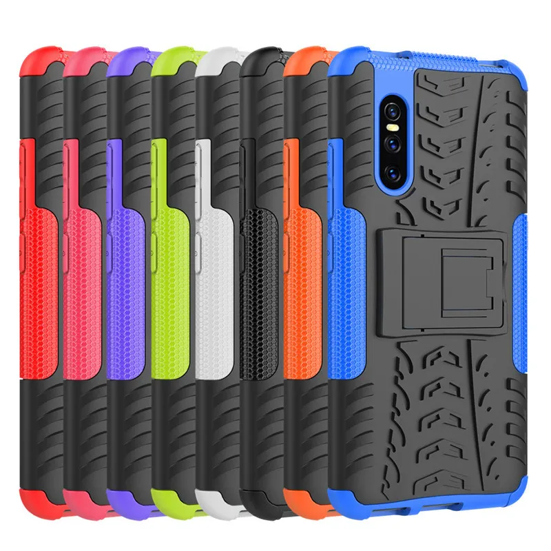 V15Pro Case For Vivo V15 Pro Back Cover PC TPU Silicon Stand Armor Heavy Rugged Phone Celulars Fundas Coque