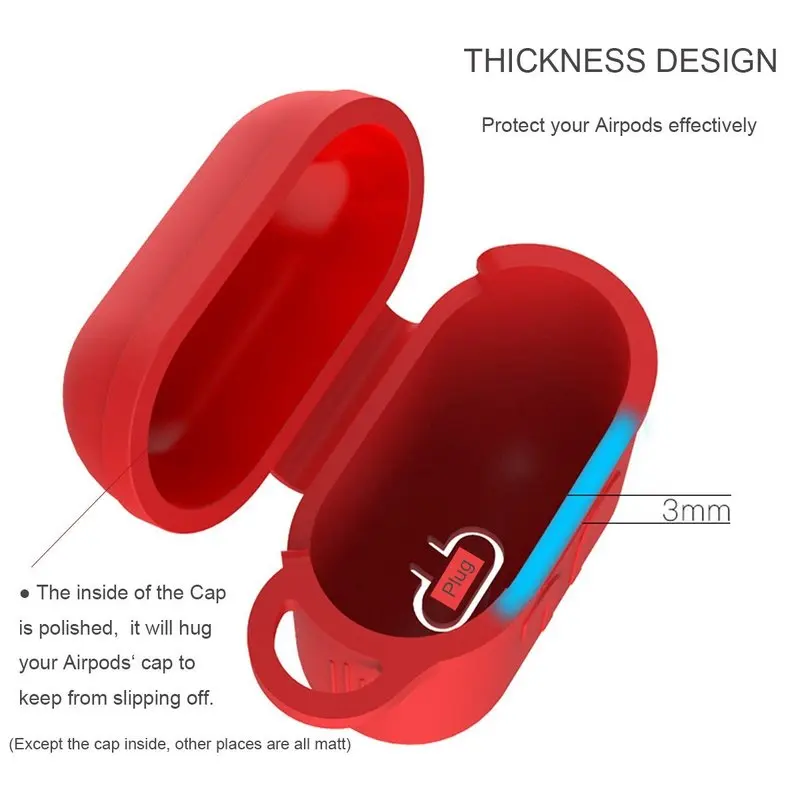 4 In 1 Earphone Silicone Case Anti-lost Wire Eartips for Apple Airpods Air Pods Bluetooth Wireless Headphone Accessories