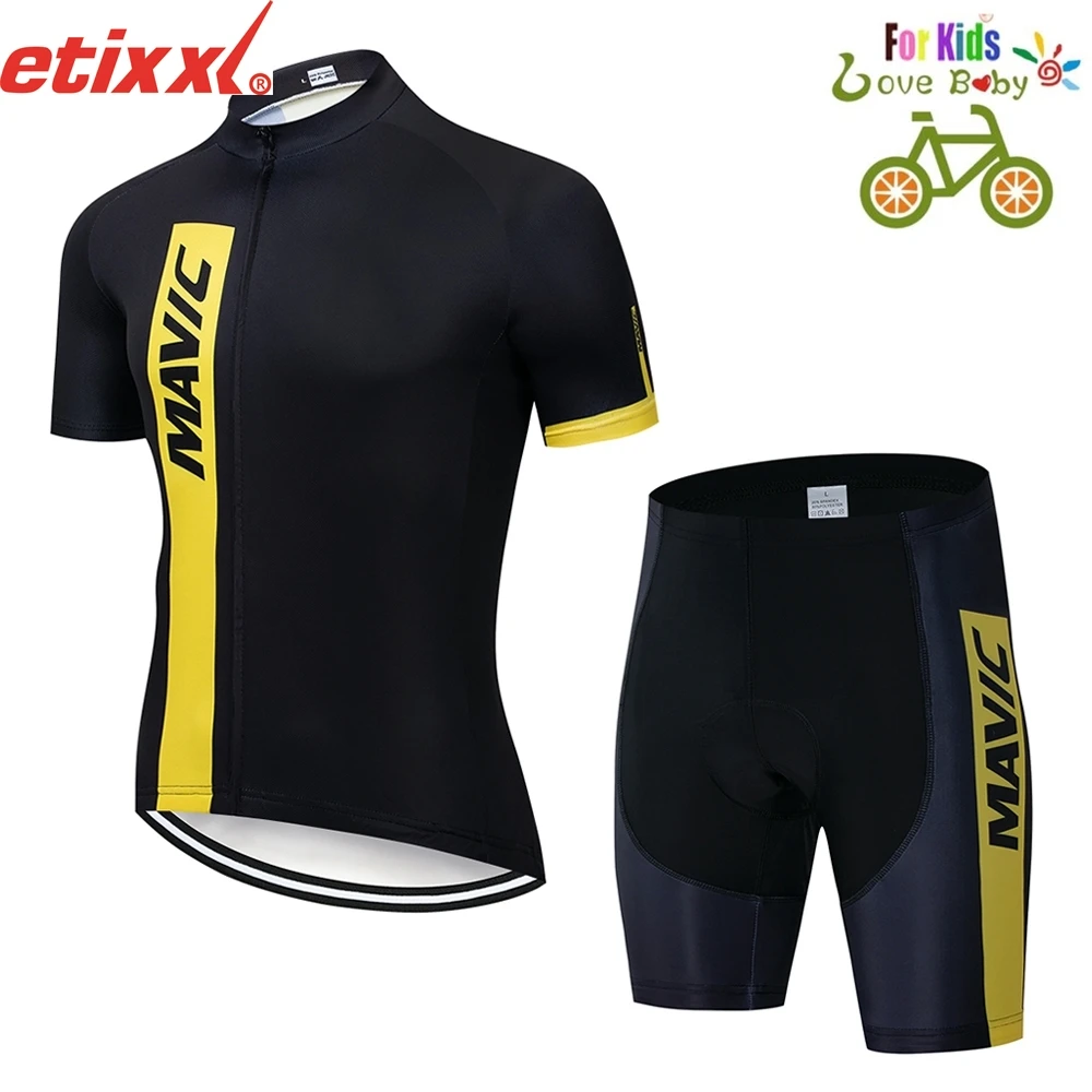 

Kid's Cycling Jersey Set 2019 Pro Team mavic Cycling Clothing MTB Cycling Bike Jerseys Set Ropa Ciclismo 4year+ Boys Cycling Kit