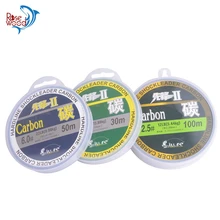 Фтороуглерод Рыбалка линии 100 м чистого углерода ясно linha-де-песка#0.8#14 Рыбалка шнур провода углерода Рыбалка снасти