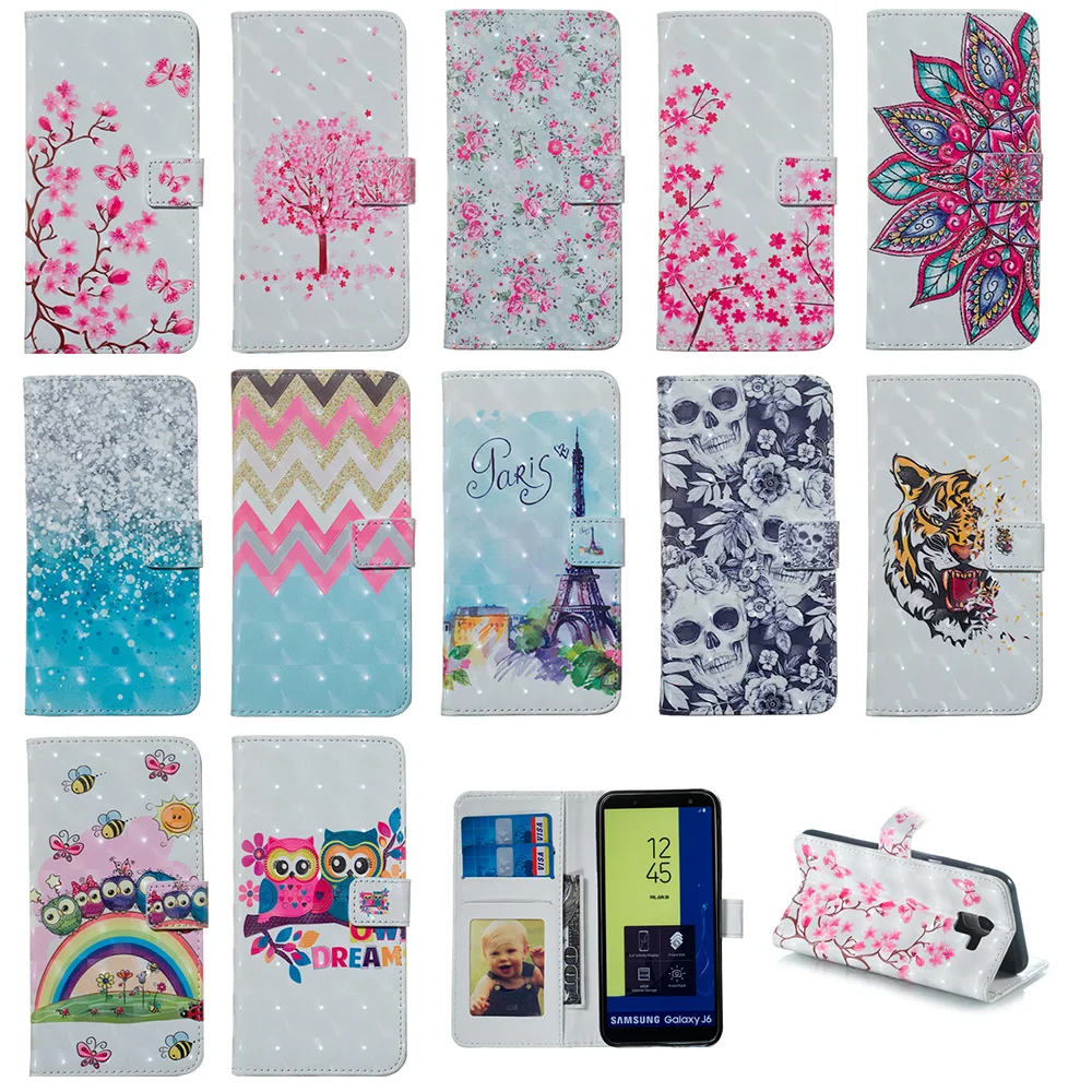 

for Samsung J4 J6 Plus 2018 J3 J5 J7 2016 Soft Cover 3D leather Case for J4 J6 Plus 2018 J3 J5 J7 2016 phone case FREE SHIPPING